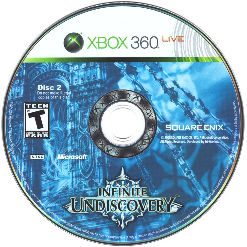 
Infinite Undiscovery | Xbox 360 | game disc 2 of 2 | Data by MobyGames.com