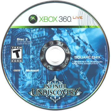 
Infinite Undiscovery | Xbox 360 | game disc 2 of 2 | Data by MobyGames.com