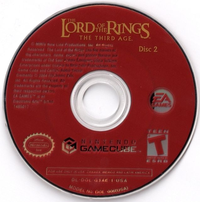 The Lord of the Rings: The Third Age | GameCube | game disc 2 of 2 | Data by MobyGames.com