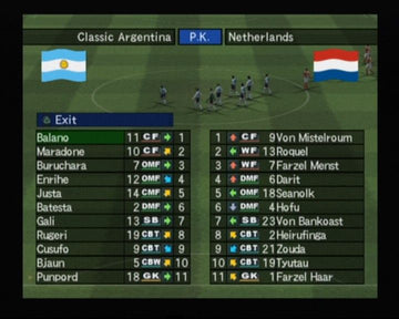 
World Soccer: Winning Eleven 8 International | PlayStation 2 | gameplay screenshot | Data by MobyGames.com