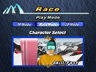 Snowboarding | PlayStation | gameplay screenshot | region=North America | source-country= | zypher-v2 | moby-a71aa3f8bb11 | Data by MobyGames.com
