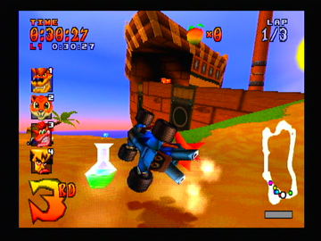 CTR: Crash Team Racing | PlayStation | gameplay screenshot | region=North America | source-country= | zypher-v2 | moby-0afcd138eddf | Data by MobyGames.com