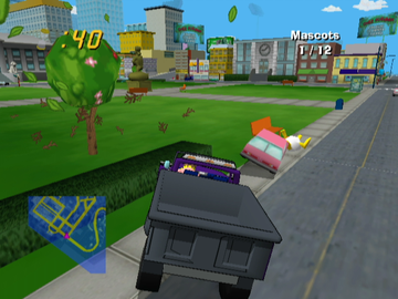 
The Simpsons: Road Rage | GameCube | gameplay screenshot | Data by MobyGames.com