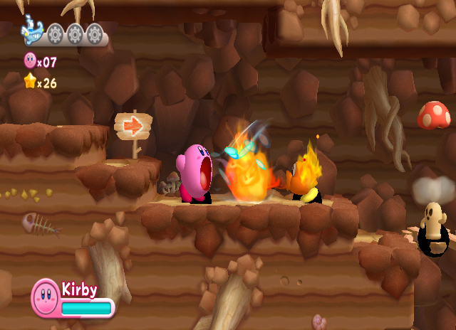 Kirby's Return to Dream Land | Wii | gameplay screenshot | region=North America | source-country= | zypher-v2 | moby-5c9c61ffa0aa | Data by MobyGames.com