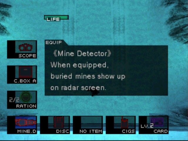 
Metal Gear Solid | PlayStation | gameplay screenshot | Region: North America | source-country= | Data by MobyGames.com