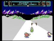 
Slalom | NES | gameplay screenshot | Data by MobyGames.com