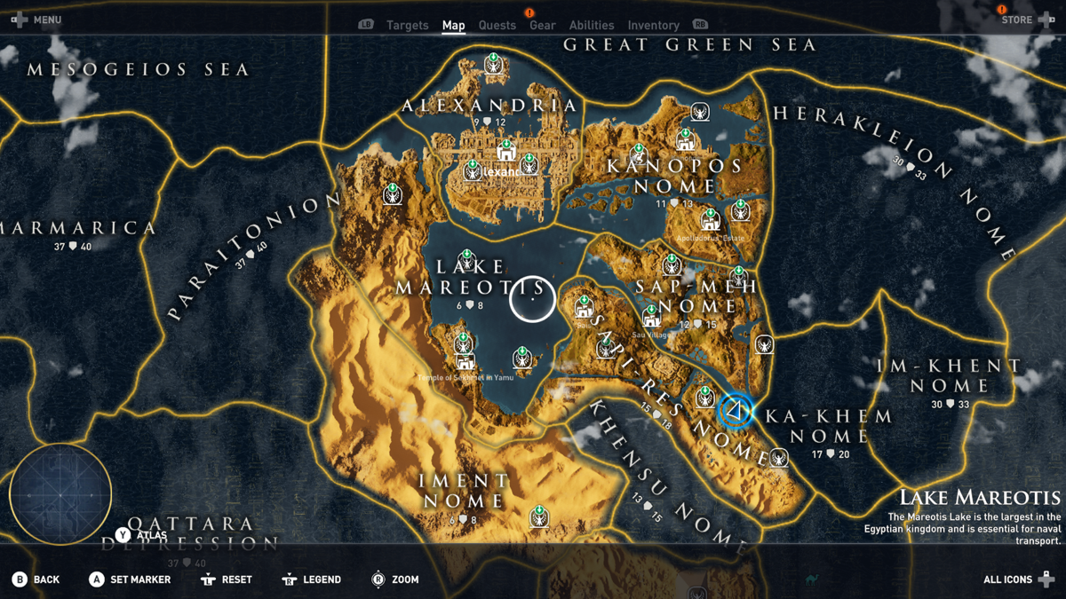 
Assassin's Creed: Origins | Xbox One | gameplay screenshot | Data by MobyGames.com