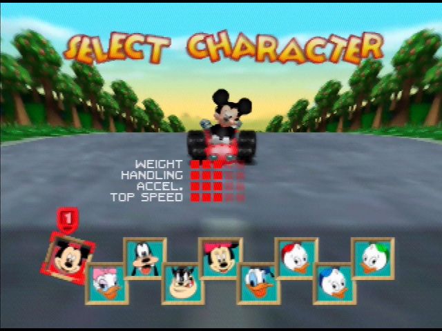 Mickey's Speedway USA | Nintendo 64 | gameplay screenshot | region=North America | source-country= | zypher-v2 | moby-ad91d3ac25a6 | Data by MobyGames.com