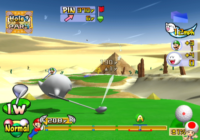 Mario Golf: Toadstool Tour | GameCube | gameplay screenshot | region=North America | source-country= | zypher-v2 | moby-7ac0673a156f | Data by MobyGames.com