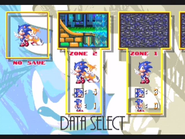 Sonic Mega Collection | GameCube | gameplay screenshot | region=North America | source-country= | zypher-v2 | moby-b052d8be3b9e | Data by MobyGames.com