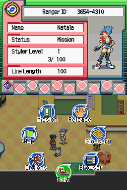Pokémon Ranger | Nintendo DS | gameplay screenshot | region=North America | source-country= | zypher-v2 | moby-cf04032e2aa5 | Data by MobyGames.com
