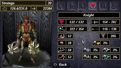 Untold Legends: Brotherhood of the Blade | PSP | gameplay screenshot | region=North America | source-country= | zypher-v2 | moby-d513042260ed | Data by MobyGames.com