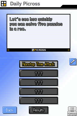 
Picross DS | Nintendo DS | gameplay screenshot | Data by MobyGames.com