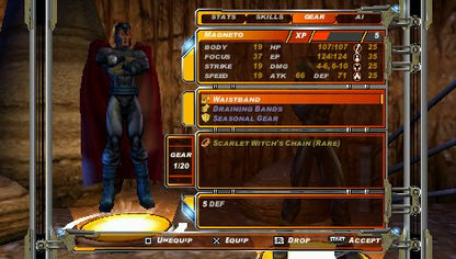 
X-Men: Legends II - Rise of Apocalypse | PSP | gameplay screenshot | Region: North America | source-country= | Data by MobyGames.com