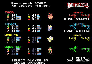 
Gauntlet IV | Genesis | gameplay screenshot | Data by MobyGames.com