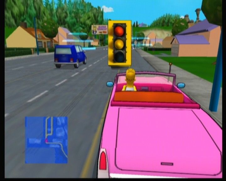 The Simpsons: Road Rage | Xbox | gameplay screenshot | region=North America | source-country= | zypher-v2 | moby-e97231514d15 | Data by MobyGames.com