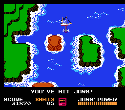 
Jaws | NES | gameplay screenshot | Data by MobyGames.com