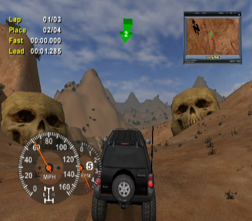 
4x4 Evo 2 | GameCube | gameplay screenshot | Data by MobyGames.com