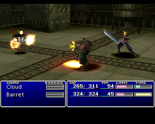 Final Fantasy VII | PlayStation | gameplay screenshot | Region: North America | edition=greatest hits | source-country= | Data by MobyGames.com