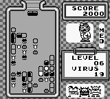 Dr. Mario | Game Boy | gameplay screenshot | region=North America | source-country= | zypher-v2 | moby-a6f689410282 | Data by MobyGames.com