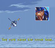 
U.N. Squadron | SNES | gameplay screenshot | Data by MobyGames.com