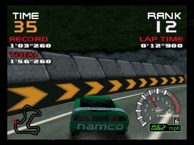 Ridge Racer 64 | Nintendo 64 | gameplay screenshot | Data by MobyGames.com