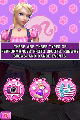 
Barbie: Groom and Glam Pups | Nintendo DS | gameplay screenshot | Data by MobyGames.com