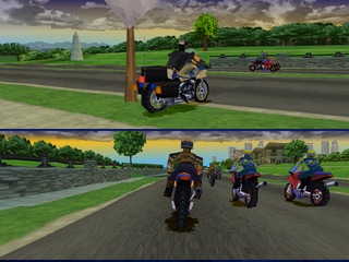 Road Rash: Jailbreak | PlayStation | gameplay screenshot | region=North America | source-country= | zypher-v2 | moby-8aab862ff1cb | Data by MobyGames.com