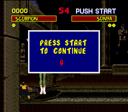 
Mortal Kombat | SNES | gameplay screenshot | Data by MobyGames.com