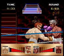 
Riddick Bowe Boxing | SNES | gameplay screenshot | Data by MobyGames.com