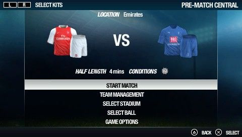 
FIFA Soccer 08 | PSP | gameplay screenshot | Data by MobyGames.com
