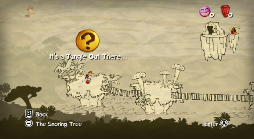 Rayman Origins | Wii | gameplay screenshot | region=North America | source-country= | zypher-v2 | moby-3a29a03f0535 | Data by MobyGames.com