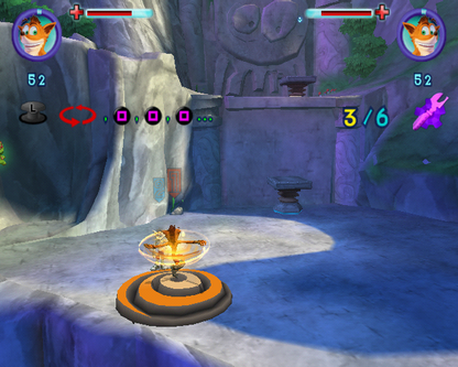 Crash: Mind over Mutant | PlayStation 2 | gameplay screenshot | region=North America | source-country= | zypher-v2 | moby-487180fe8577 | Data by MobyGames.com