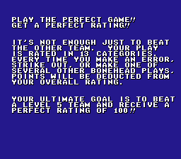 
Bases Loaded 3 | NES | gameplay screenshot | Data by MobyGames.com