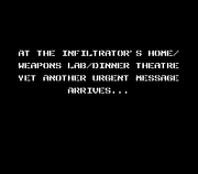 Infiltrator | NES | gameplay screenshot | region=North America | source-country= | zypher-v2 | moby-6493d16e7a48 | Data by MobyGames.com