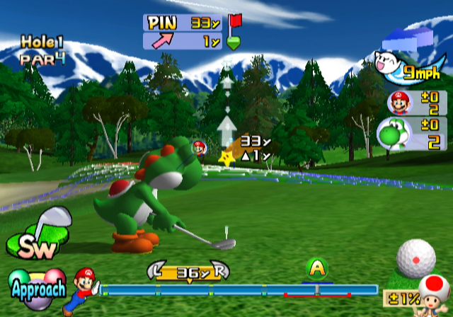 Mario Golf: Toadstool Tour | GameCube | gameplay screenshot | region=North America | source-country= | zypher-v2 | moby-34b2d57b85c8 | Data by MobyGames.com