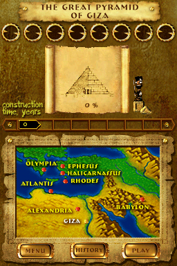 
7 Wonders of the Ancient World | Nintendo DS | gameplay screenshot | Region: North America | source-country= | Data by MobyGames.com