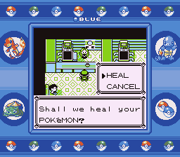 Pokémon Blue Version | Game Boy | gameplay screenshot | region=North America | source-country= | zypher-v2 | moby-c587a18144e2 | Data by MobyGames.com