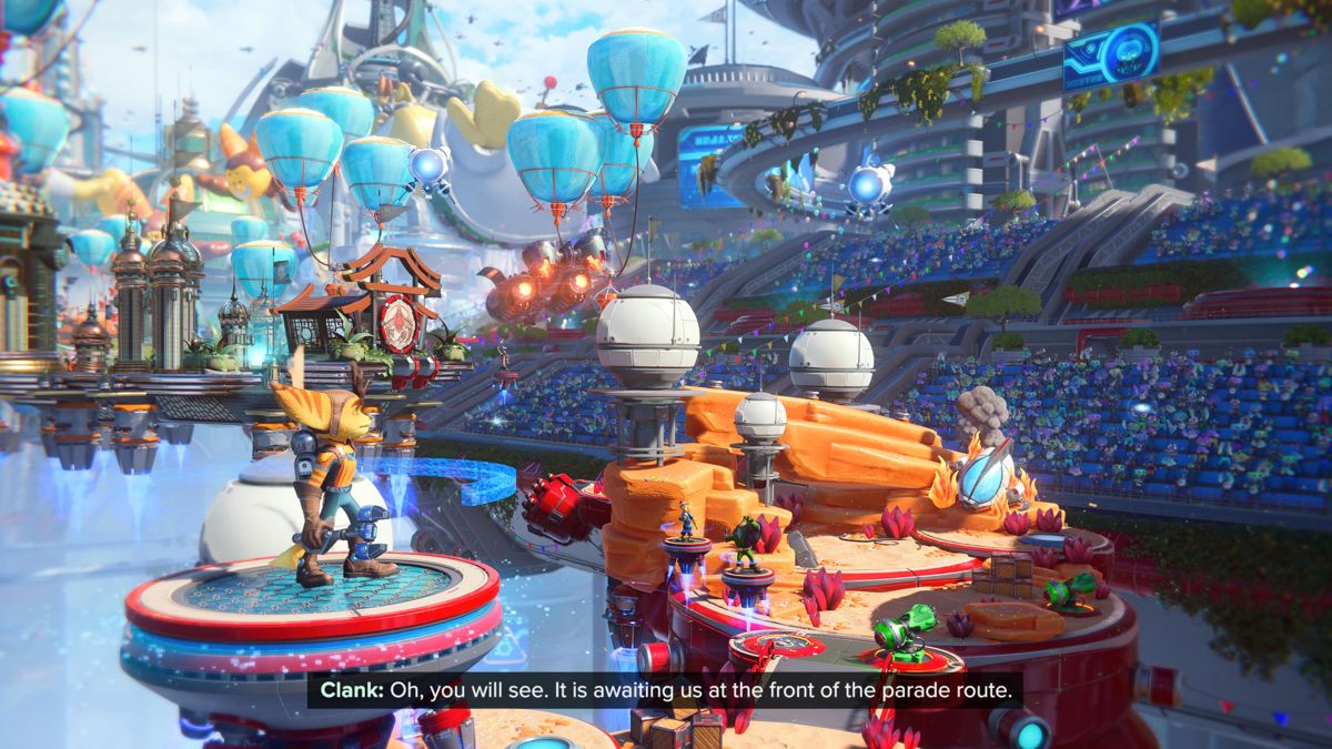 Ratchet & Clank: Rift Apart | PlayStation 5 | gameplay screenshot | region=North America | source-country= | zypher-v2 | moby-44dcbe973167 | Data by MobyGames.com