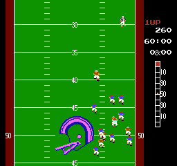 
10-Yard Fight | NES | gameplay screenshot | Data by MobyGames.com