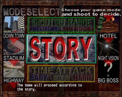 Silent Scope | PlayStation 2 | gameplay screenshot | region=North America | source-country= | zypher-v2 | moby-fcafc1c9924b | Data by MobyGames.com