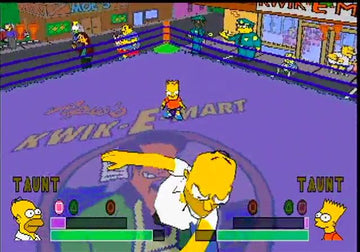 
The Simpsons Wrestling | PlayStation | gameplay screenshot | Data by MobyGames.com