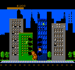 
Rampage | NES | gameplay screenshot | Data by MobyGames.com