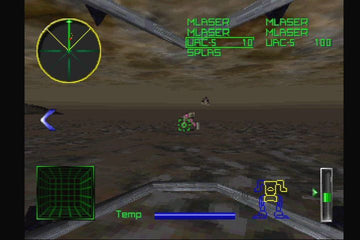 
MechWarrior 2: 31st Century Combat | PlayStation | gameplay screenshot | Data by MobyGames.com