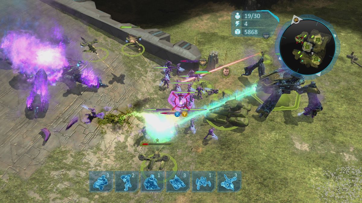 Halo Wars | Xbox 360 | gameplay screenshot | region=North America | source-country= | zypher-v2 | moby-b51671961f07 | Data by MobyGames.com