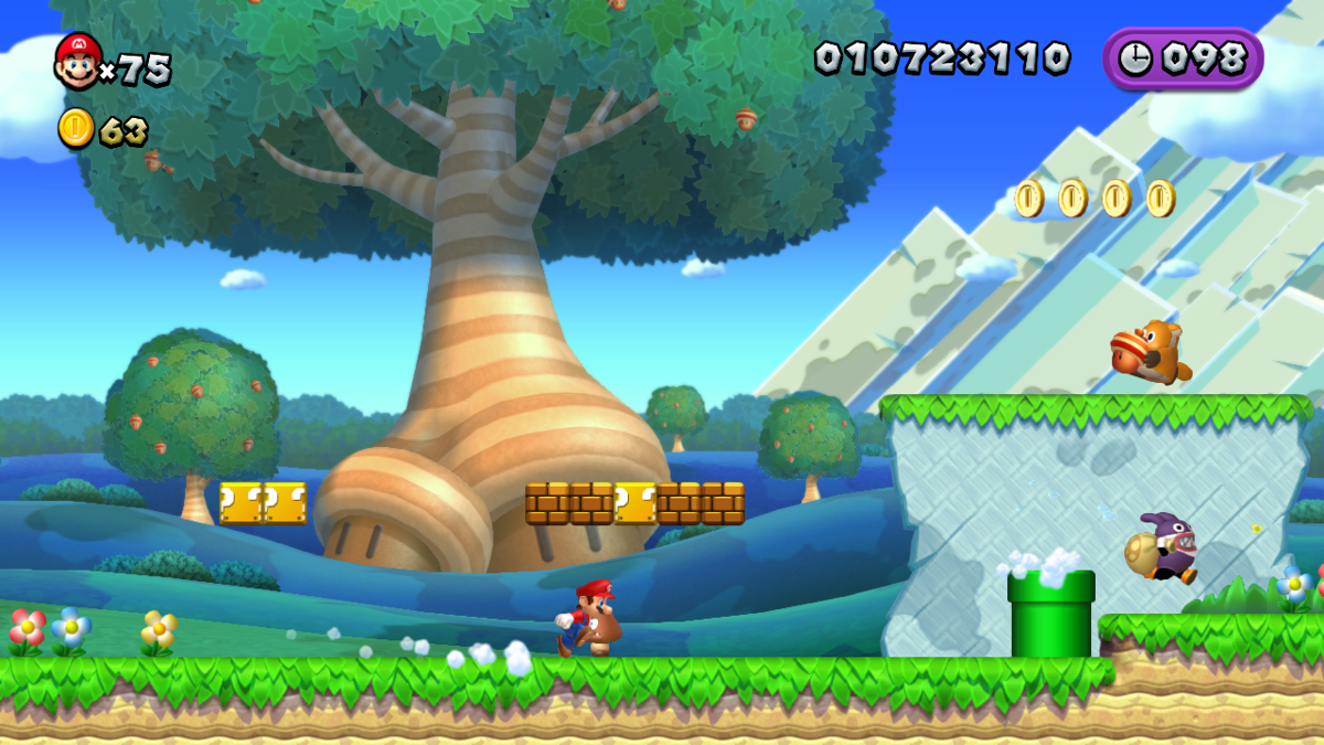 New Super Mario Bros. U | Wii U | gameplay screenshot | region=North America | source-country= | zypher-v2 | moby-7c86a5032d84 | Data by MobyGames.com