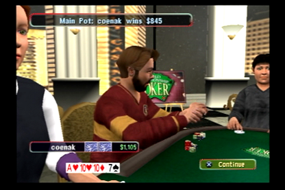 
World Championship Poker | PlayStation 2 | gameplay screenshot | Region: North America | source-country= | Data by MobyGames.com