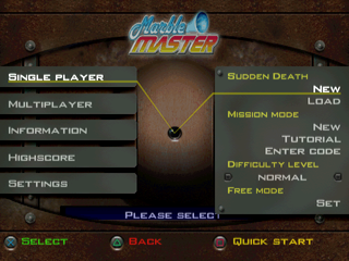 
Marble Master | PlayStation | gameplay screenshot | Data by MobyGames.com