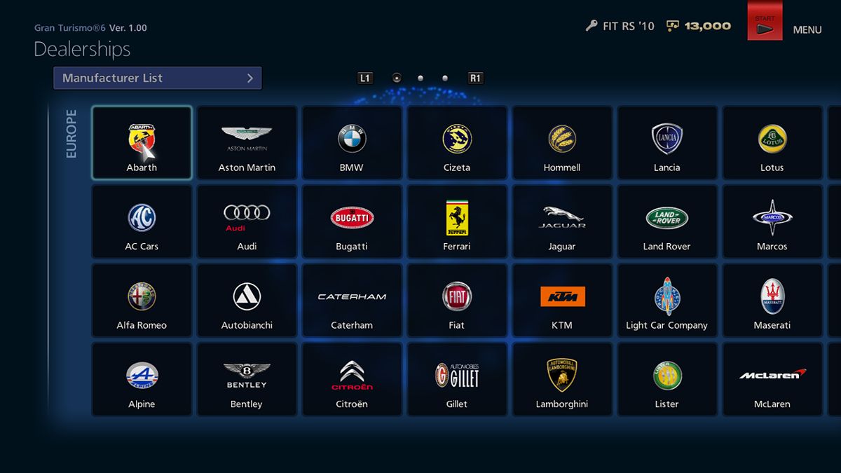 
Gran Turismo 6 - Anniversary Edition | PlayStation 3 | gameplay screenshot | Data by MobyGames.com