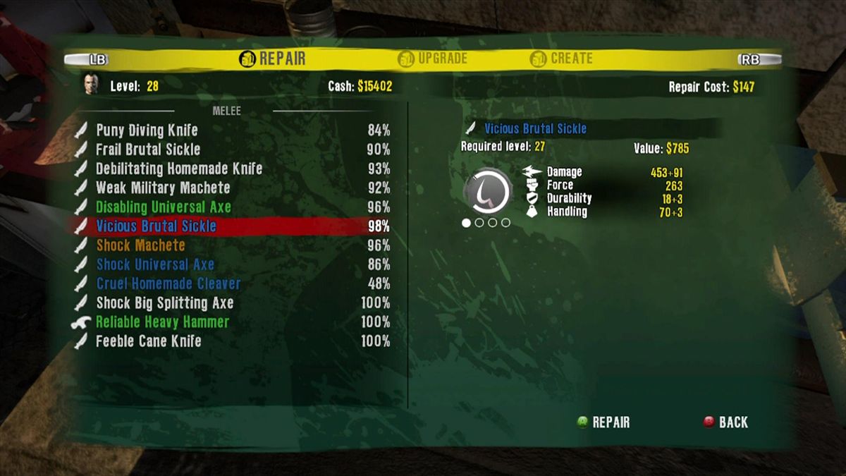 Dead Island | Xbox 360 | gameplay screenshot | region=North America | source-country= | zypher-v2 | moby-0eed6c90f590 | Data by MobyGames.com